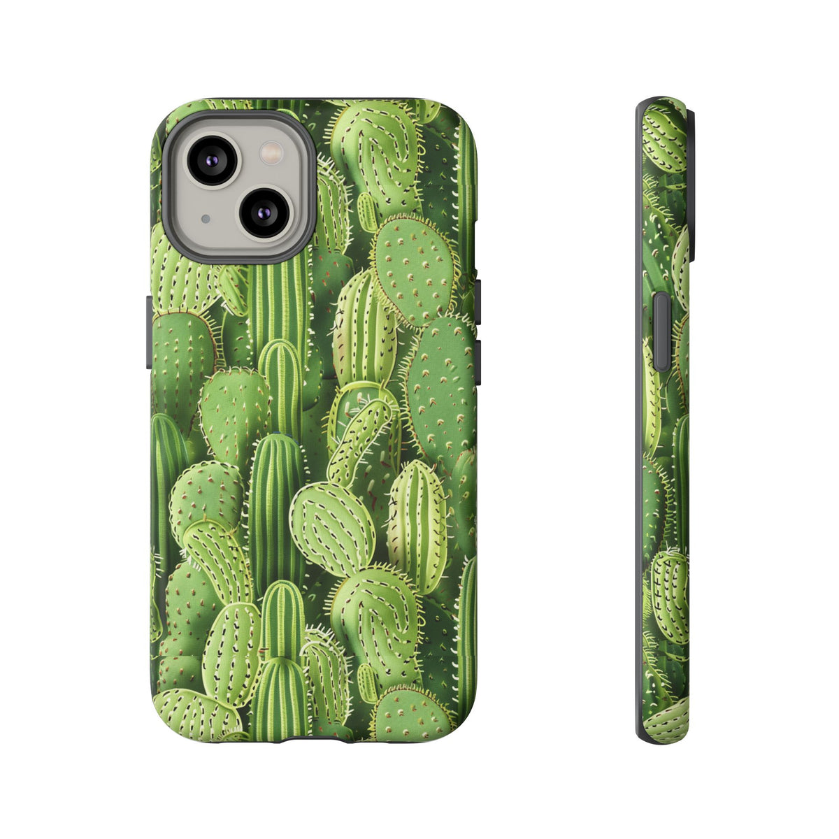 Cactus Embroidery Phone Case – Elegant and Unique Handcrafted Cactus Design