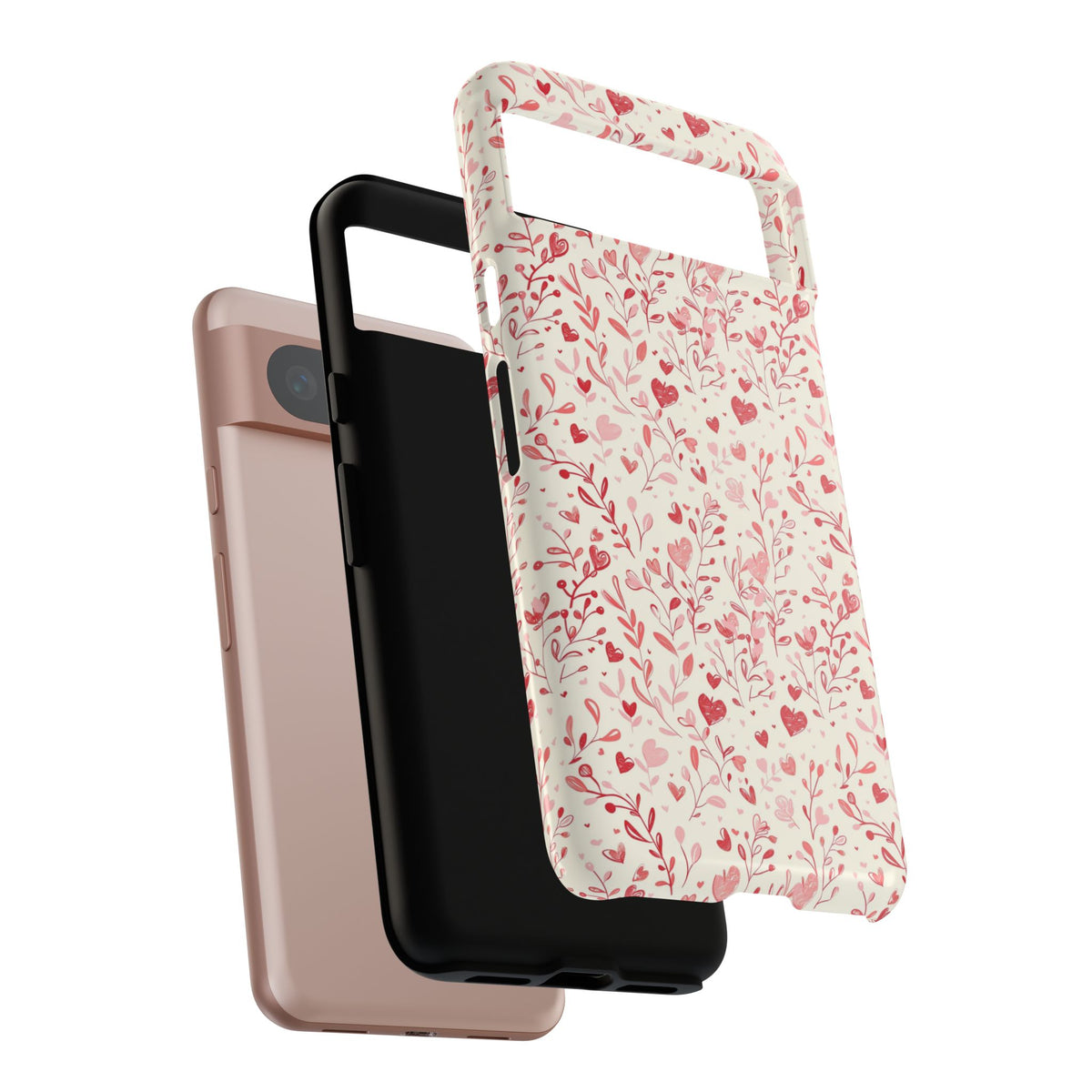 Heart Pattern Phone Case – Stylish & Loving Design for Your Device 823