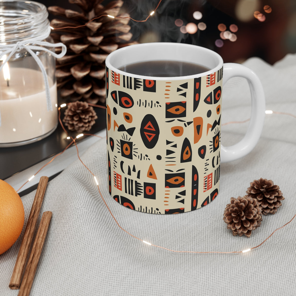 All-Over African Pattern Coffee Mug 684