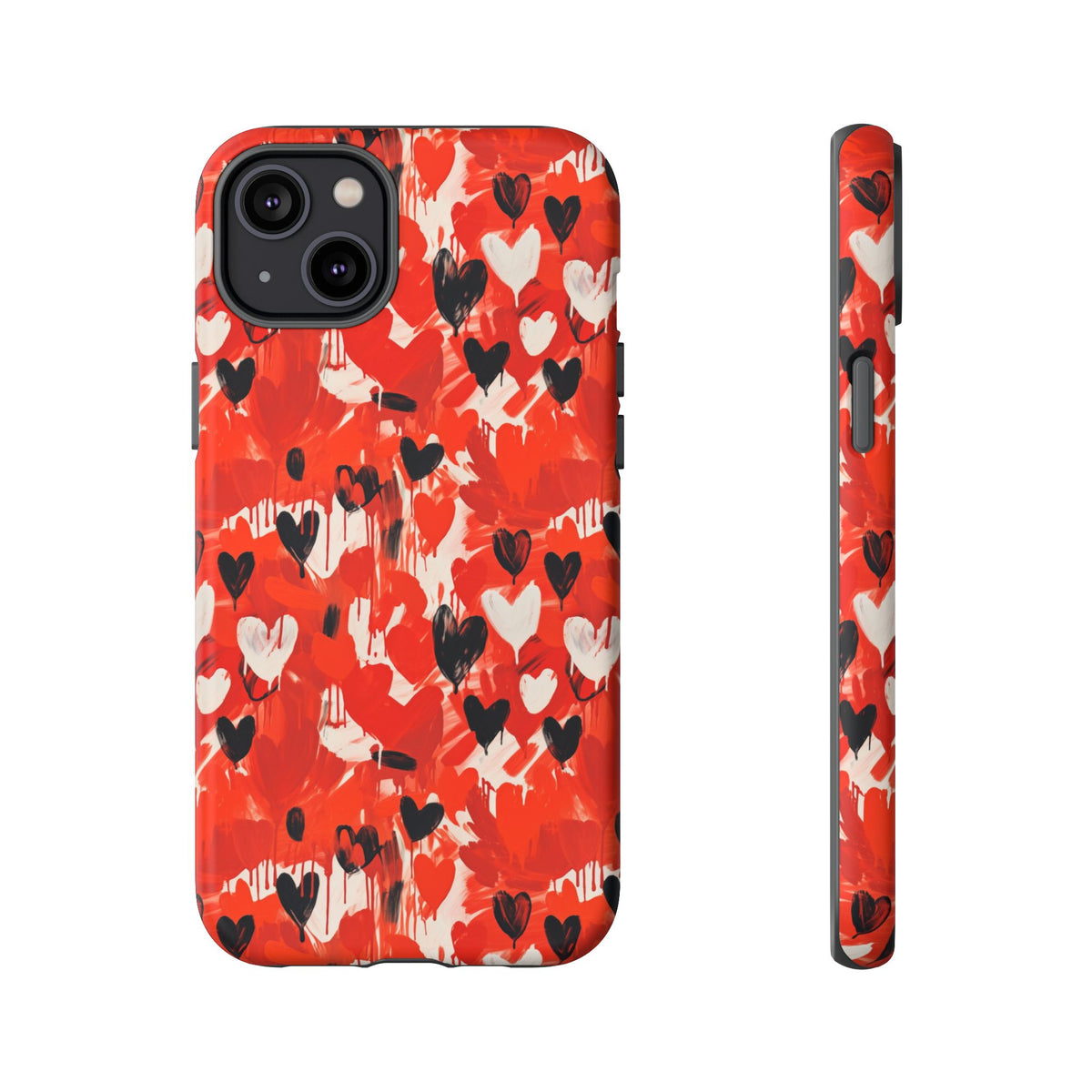 Heart Pattern Phone Case – Stylish & Loving Design for Your Device 355