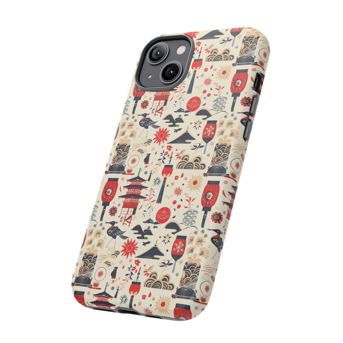 Japanese Pattern Phone Case – Elegant & Timeless Design for Your Phone 024