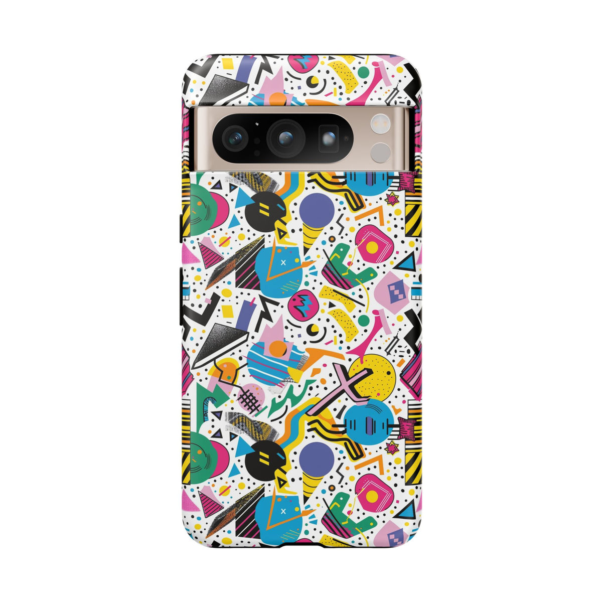 90s Themed Seamless Pattern Phone Case – Embrace Retro Style and Protection 225