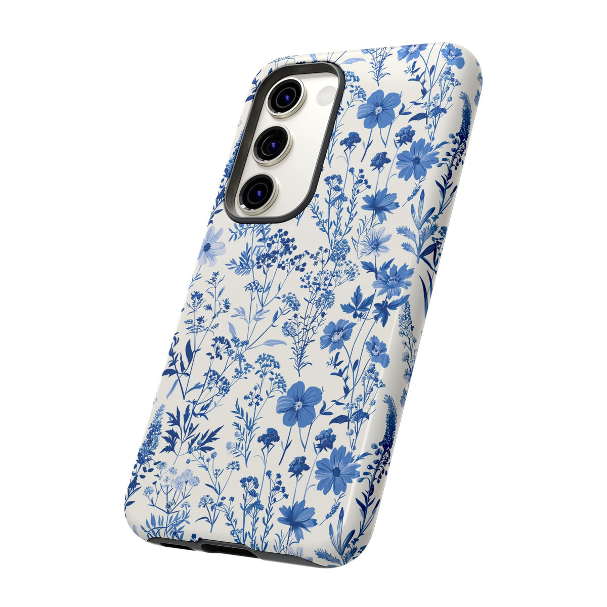 Blue French Toile Phone Case – Timeless Elegance and Classic Style