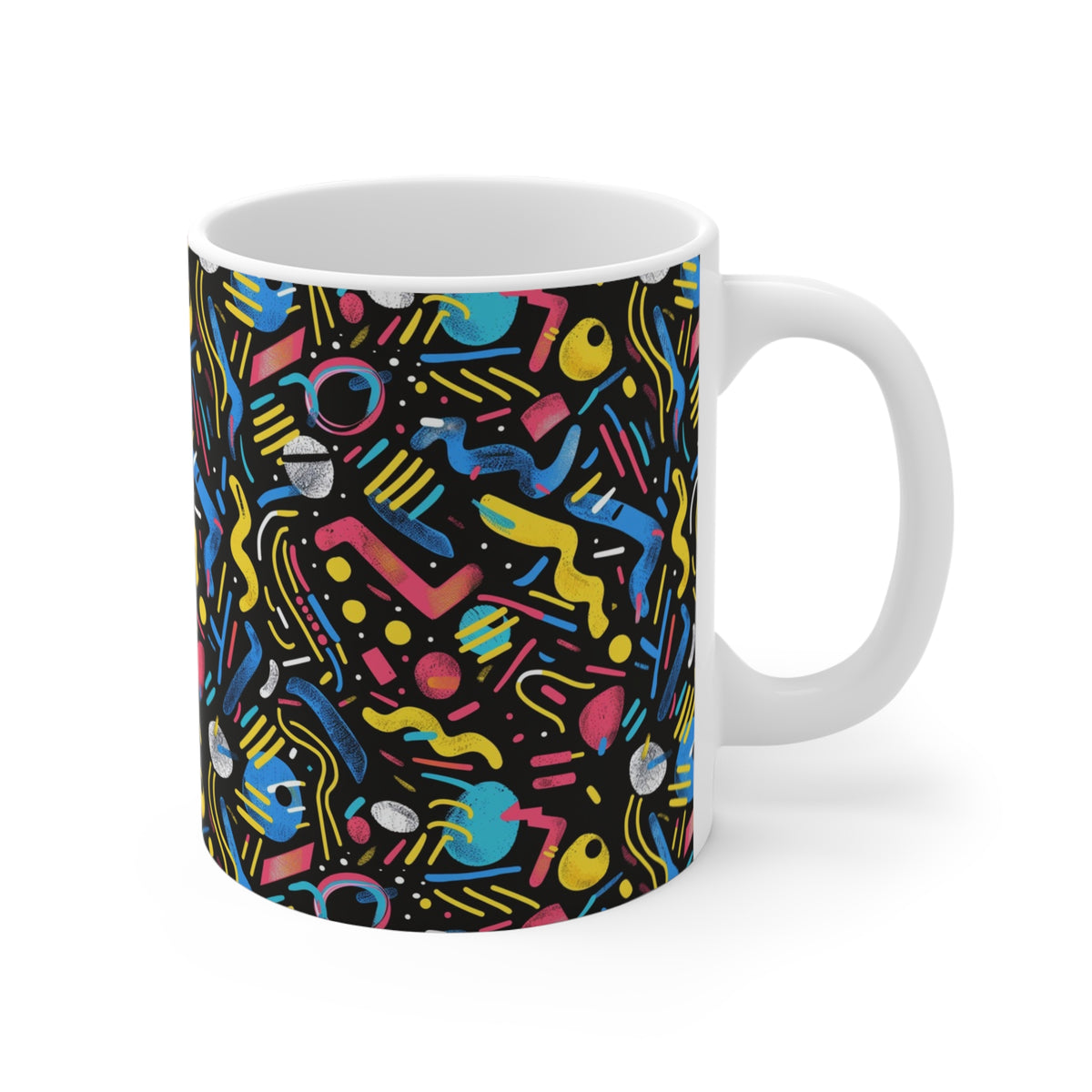 90s Retro Coffee Mug - Full Wrap Design 508