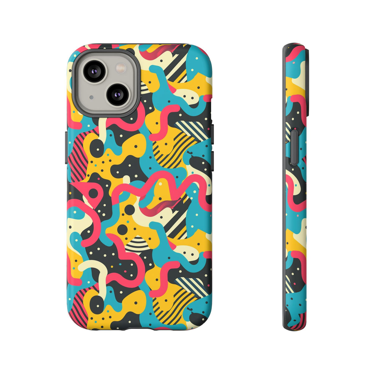 90s Themed Seamless Pattern Phone Case – Embrace Retro Style and Protection 238