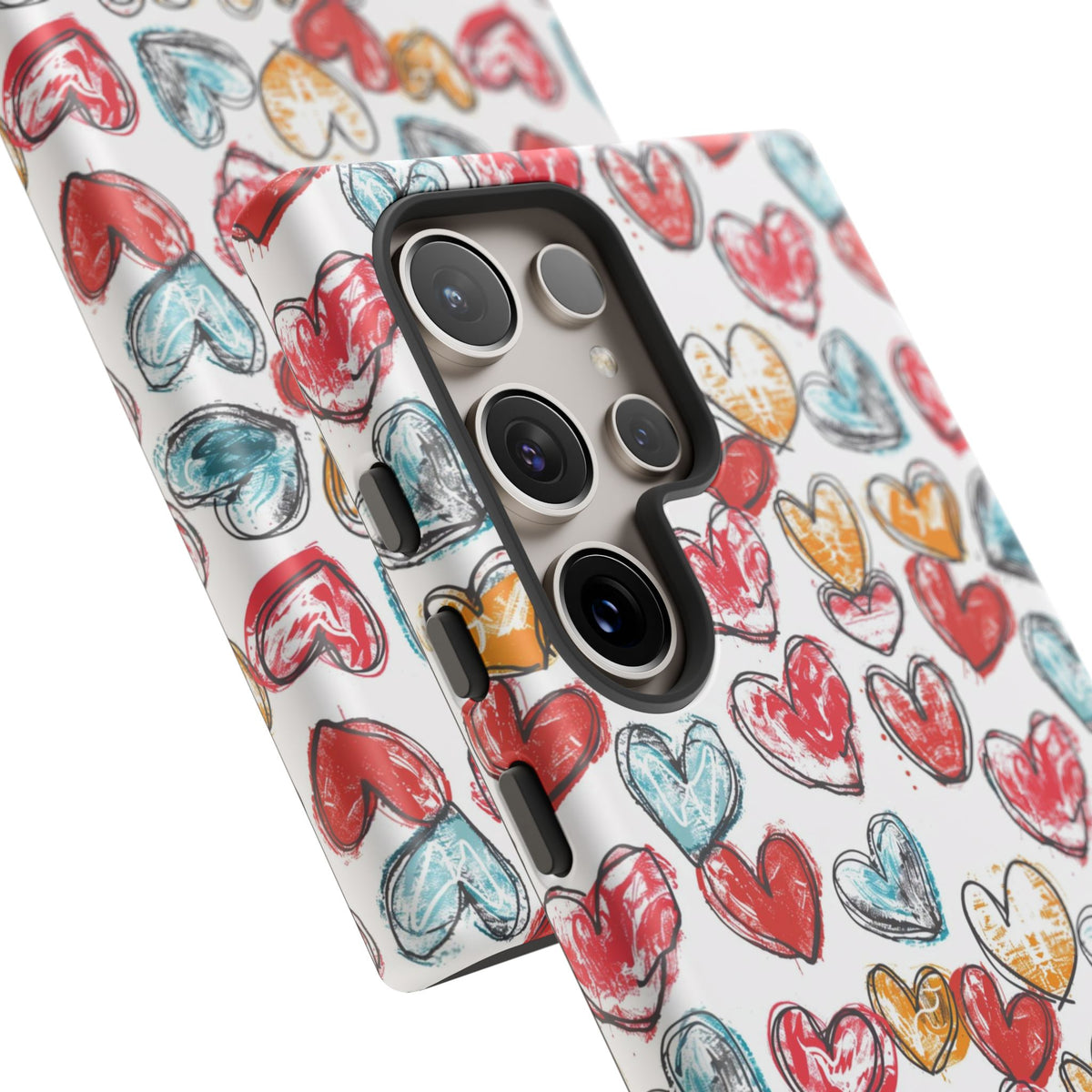 Heart Pattern Phone Case – Stylish & Loving Design for Your Device 235