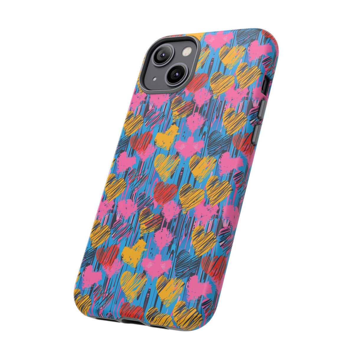 Heart Pattern Phone Case – Stylish & Loving Design for Your Device 262