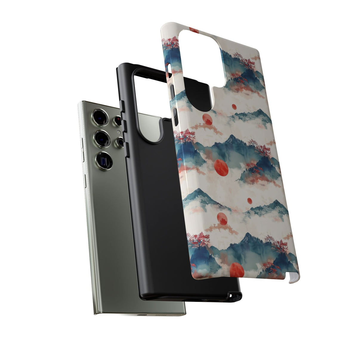 Japanese Pattern Phone Case – Elegant & Timeless Design for Your Phone 477