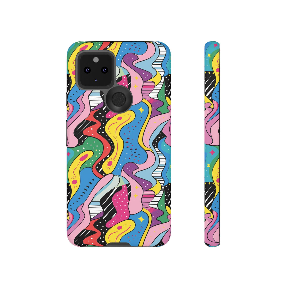 90s Themed Seamless Pattern Phone Case – Embrace Retro Style and Protection 275