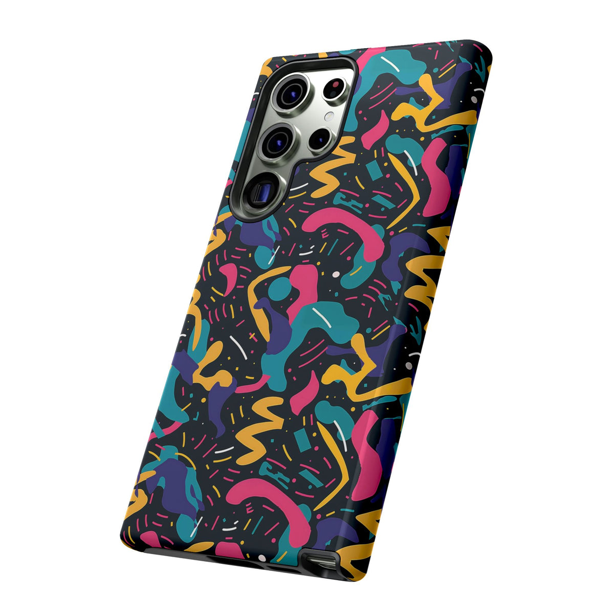 90s Themed Seamless Pattern Phone Case – Embrace Retro Style and Protection 235