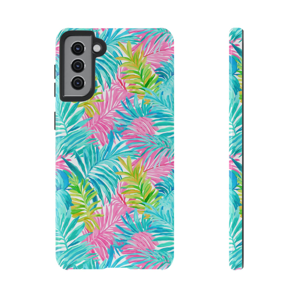 Vibrant Summer Leaves Phone Case – Colorful & Durable Summer Design