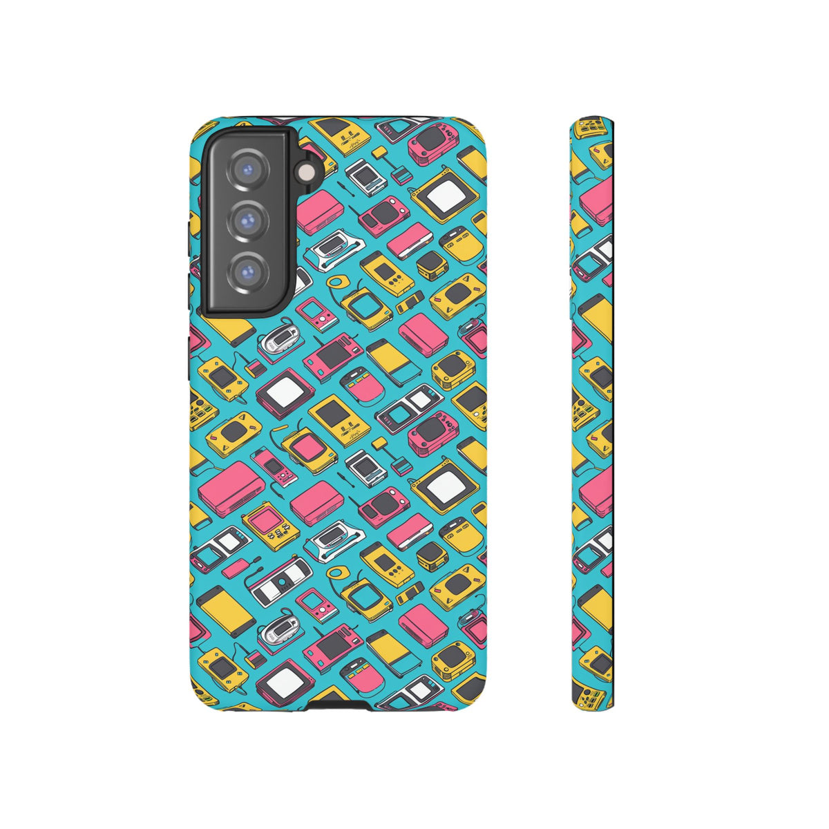 90s Themed Seamless Pattern Phone Case – Embrace Retro Style and Protection 237