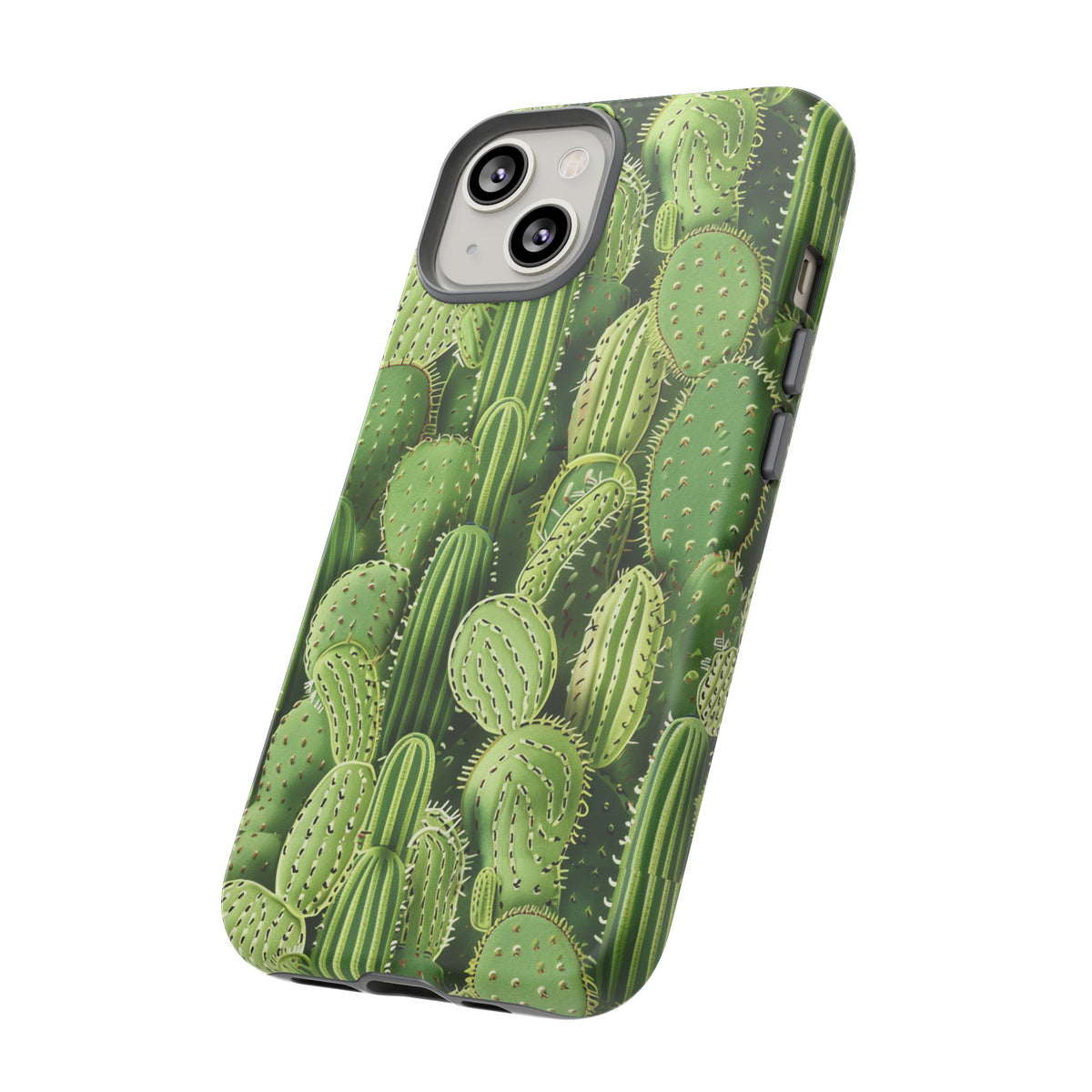 Cactus Embroidery Phone Case – Elegant and Unique Handcrafted Cactus Design