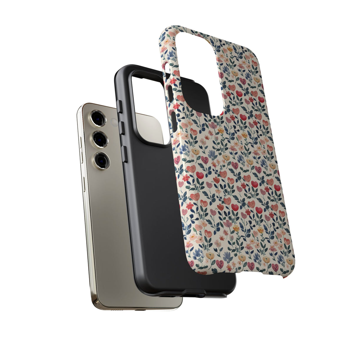 Heart Pattern Phone Case – Stylish & Loving Design for Your Device 261