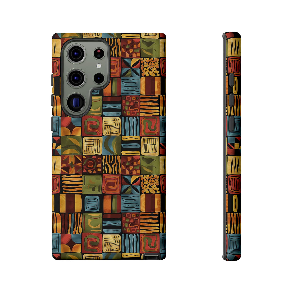 Stylish African Pattern Phone Case – Unique and Vibrant Protection 075