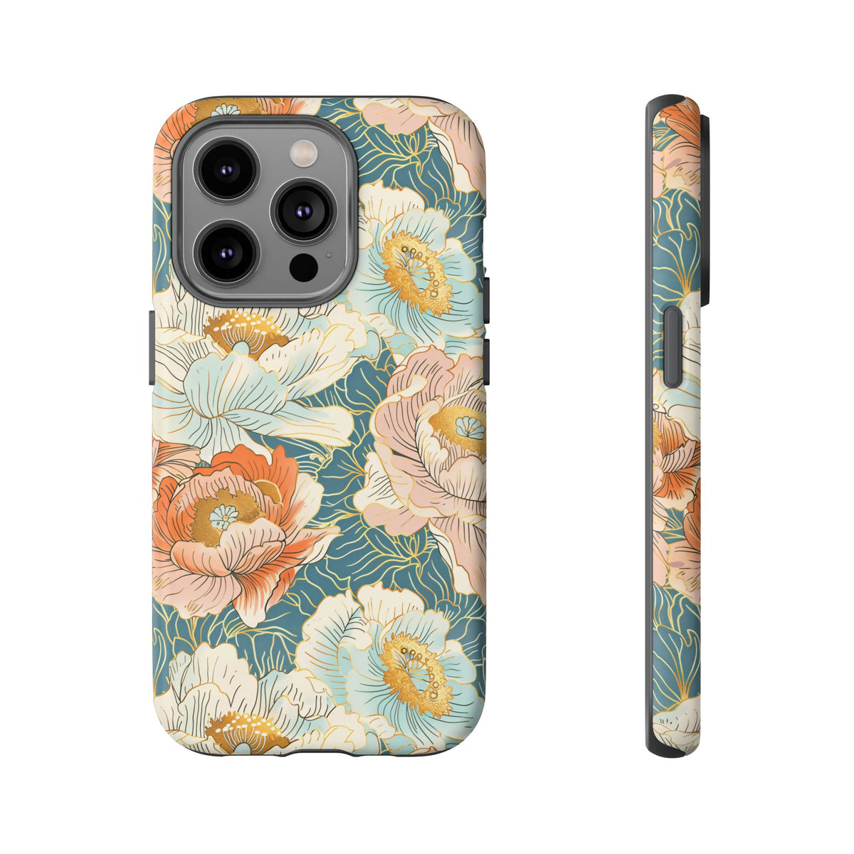 Japanese Blossom Asian Floral Design Phone Case – Elegant Floral Phone Cover 3