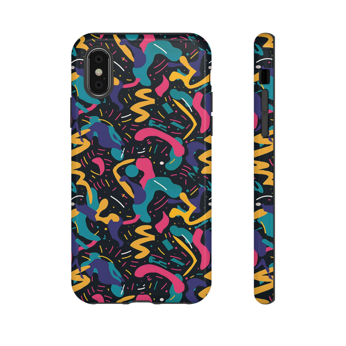 90s Themed Seamless Pattern Phone Case – Embrace Retro Style and Protection 235