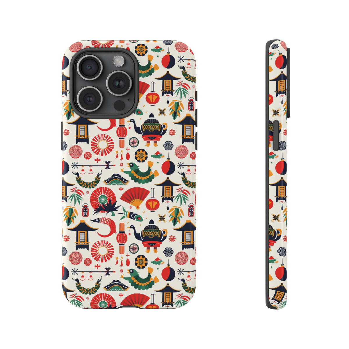 Japanese Pattern Phone Case – Elegant & Timeless Design for Your Phone 461