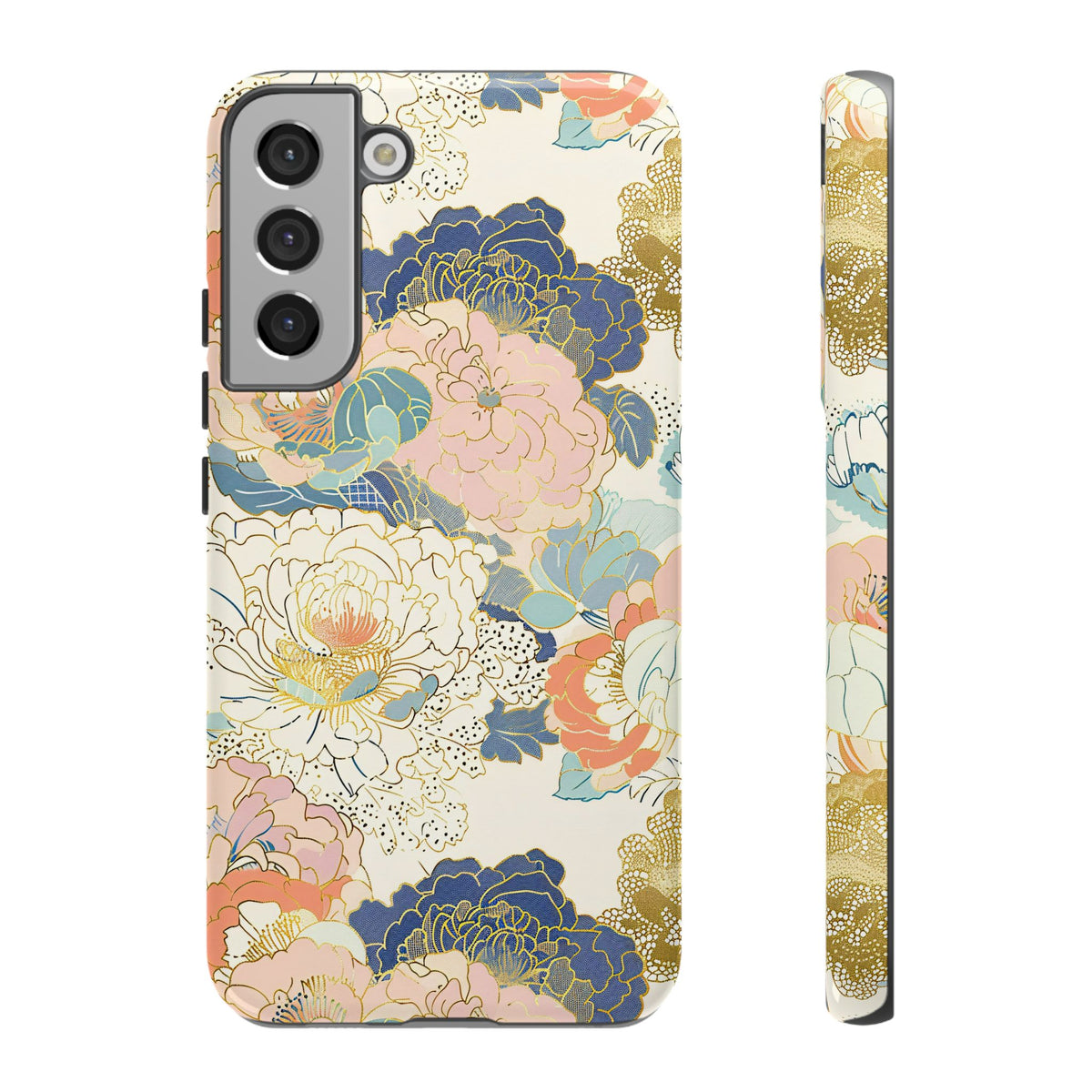 Japanese Blossom Asian Floral Design Phone Case – Elegant Floral Phone Cover 4