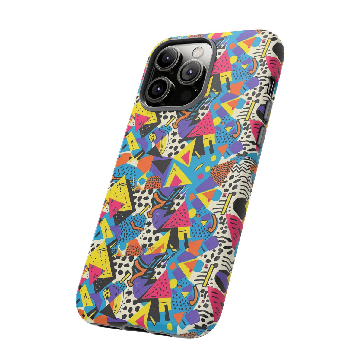 90s Themed Seamless Pattern Phone Case – Embrace Retro Style and Protection 231