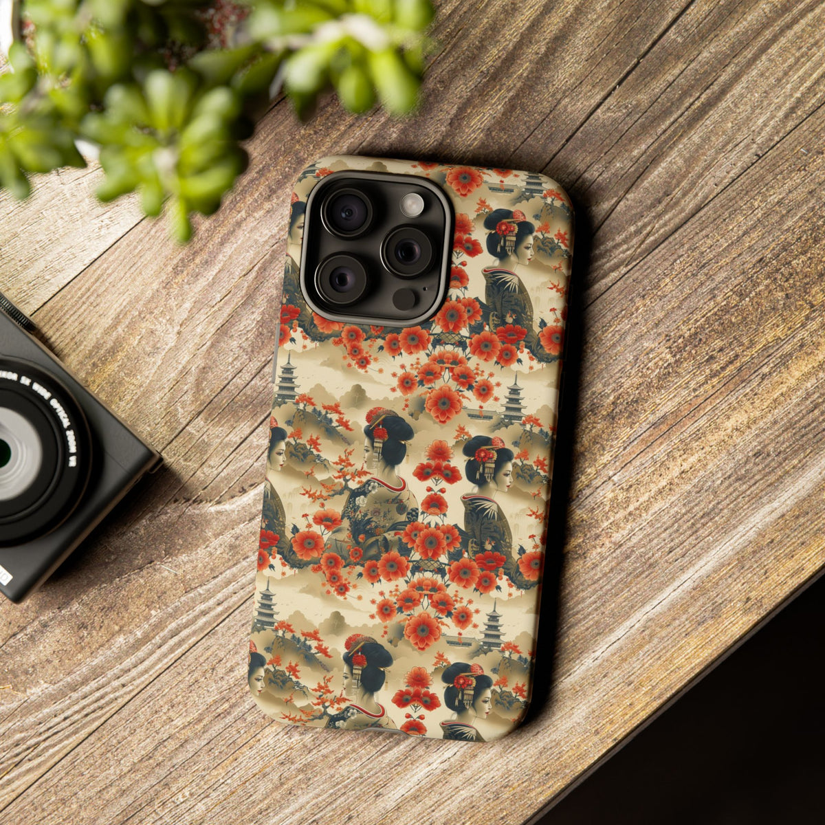 Japanese Pattern Phone Case – Elegant & Timeless Design for Your Phone 066