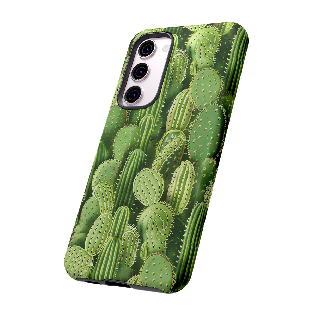 Cactus Embroidery Phone Case – Elegant and Unique Handcrafted Cactus Design