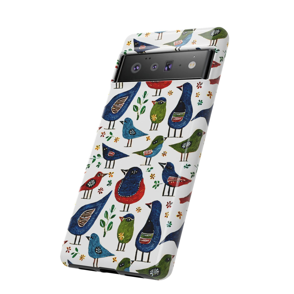 Birds Seamless Pattern Phone Case – Elegant and Timeless Avian Design 12