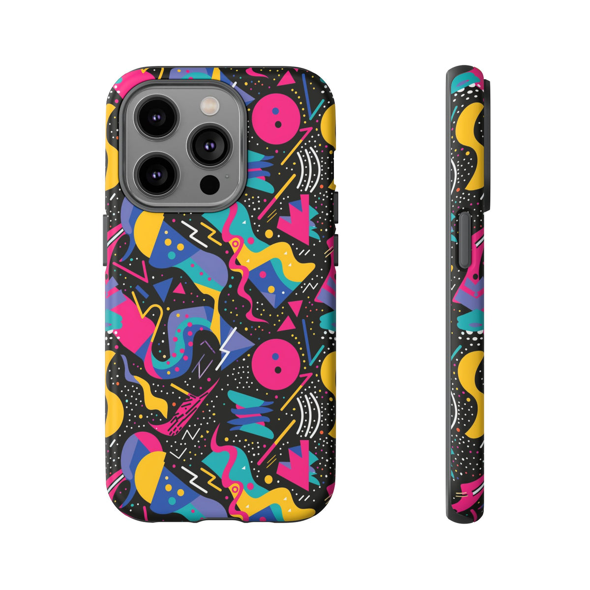 90s Themed Seamless Pattern Phone Case – Embrace Retro Style and Protection 302