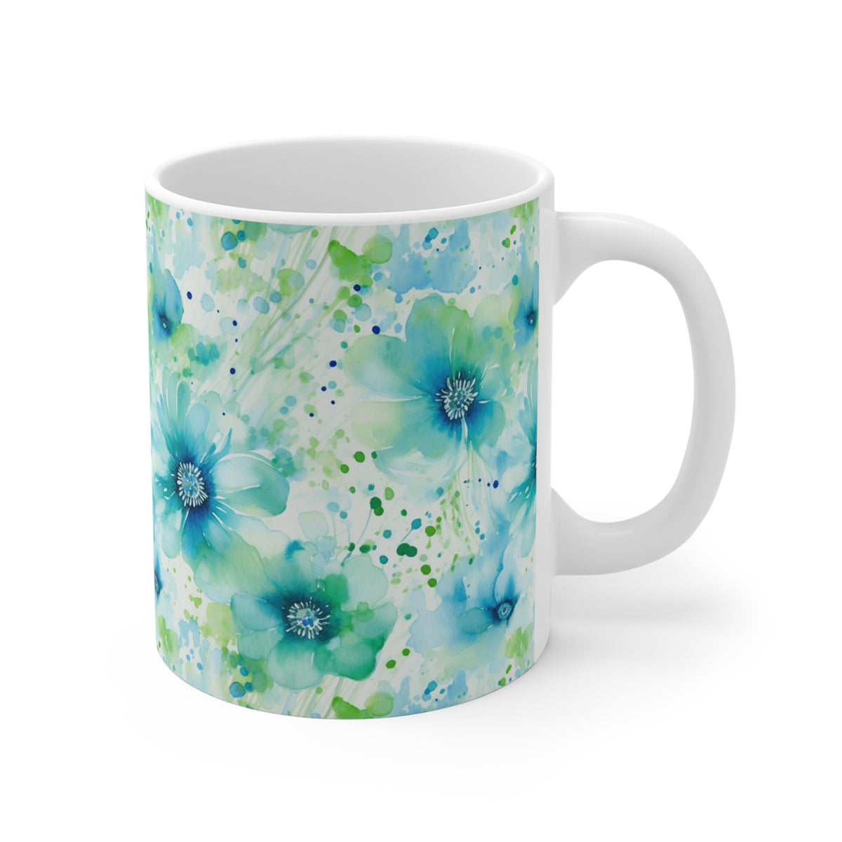 Various Watercolor Design All Over Coffee Mug – Unique Artistic Ceramic Coffee Cup 21