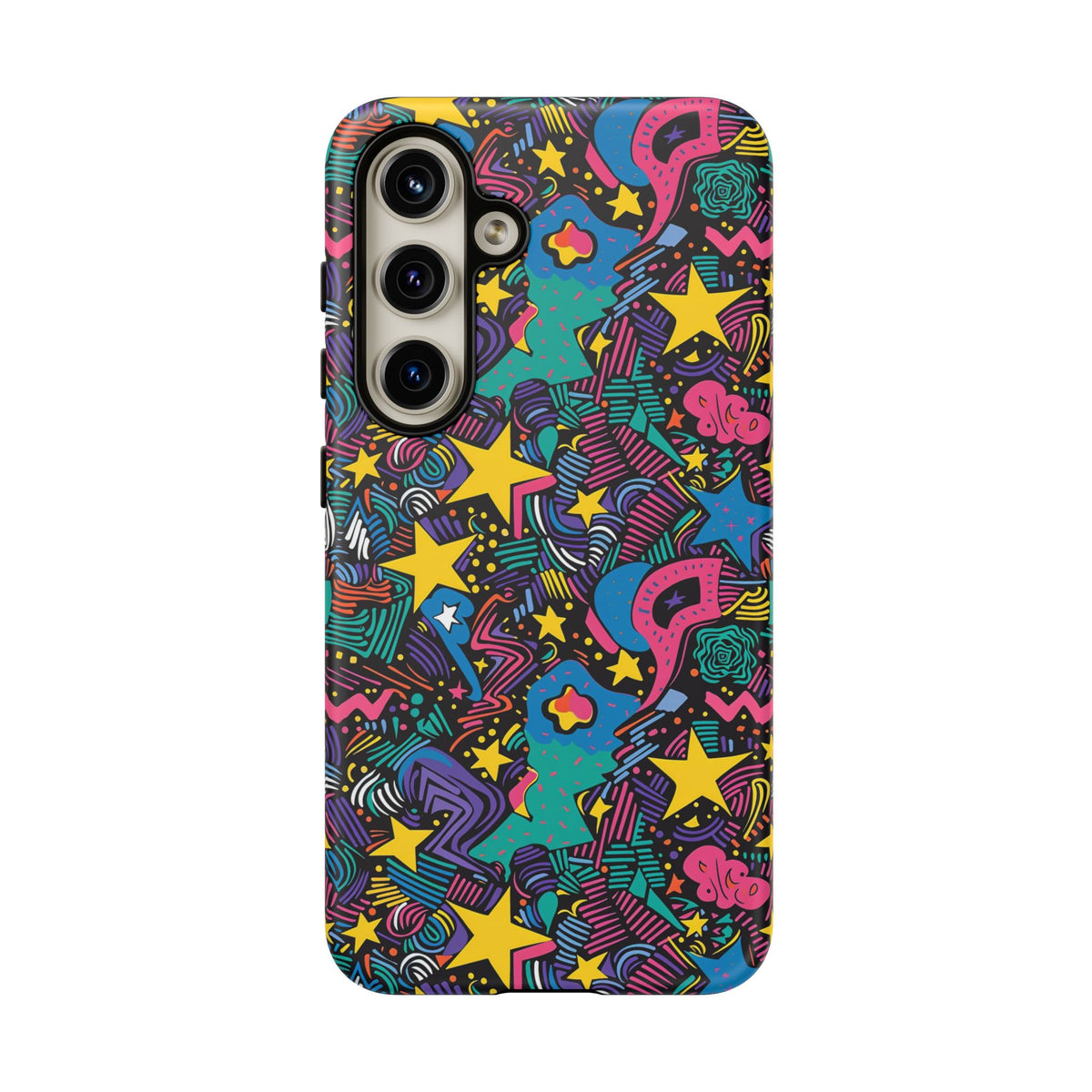 90s Themed Seamless Pattern Phone Case – Embrace Retro Style and Protection 227