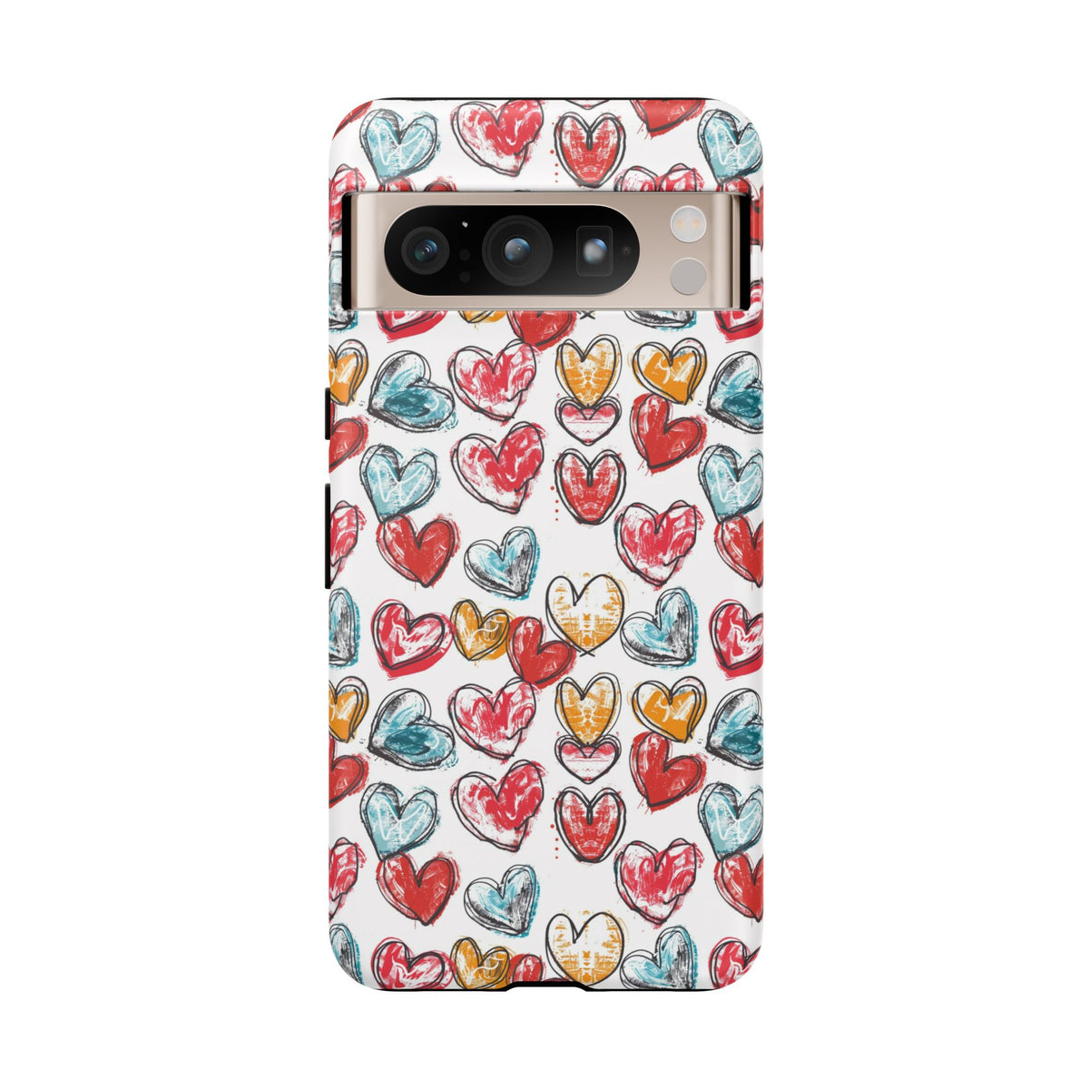 Heart Pattern Phone Case – Stylish & Loving Design for Your Device 235