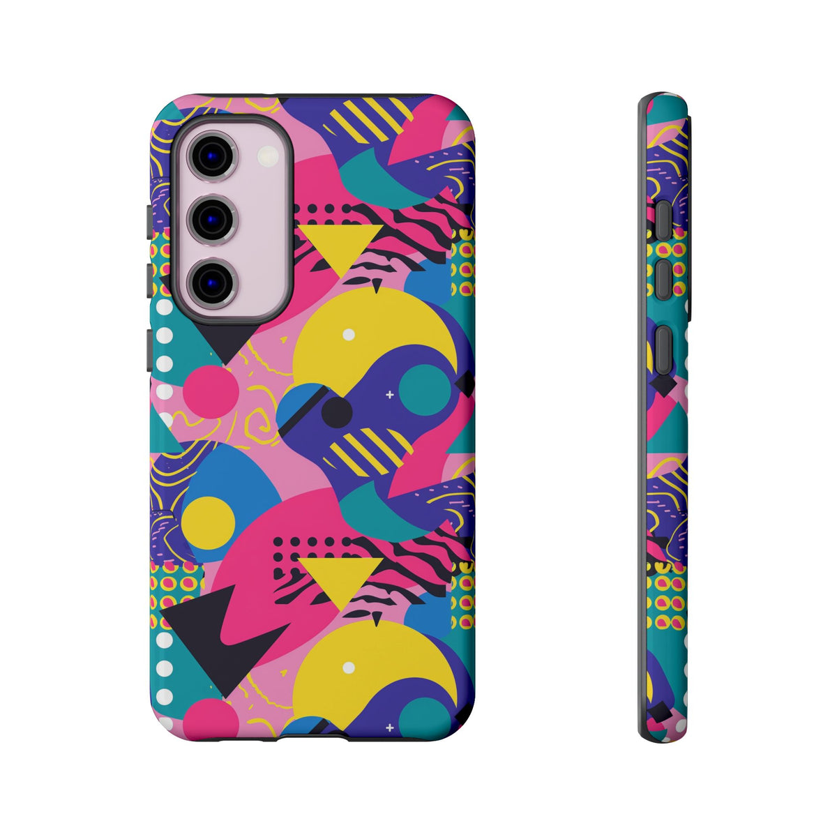 90s Themed Seamless Pattern Phone Case – Embrace Retro Style and Protection 283