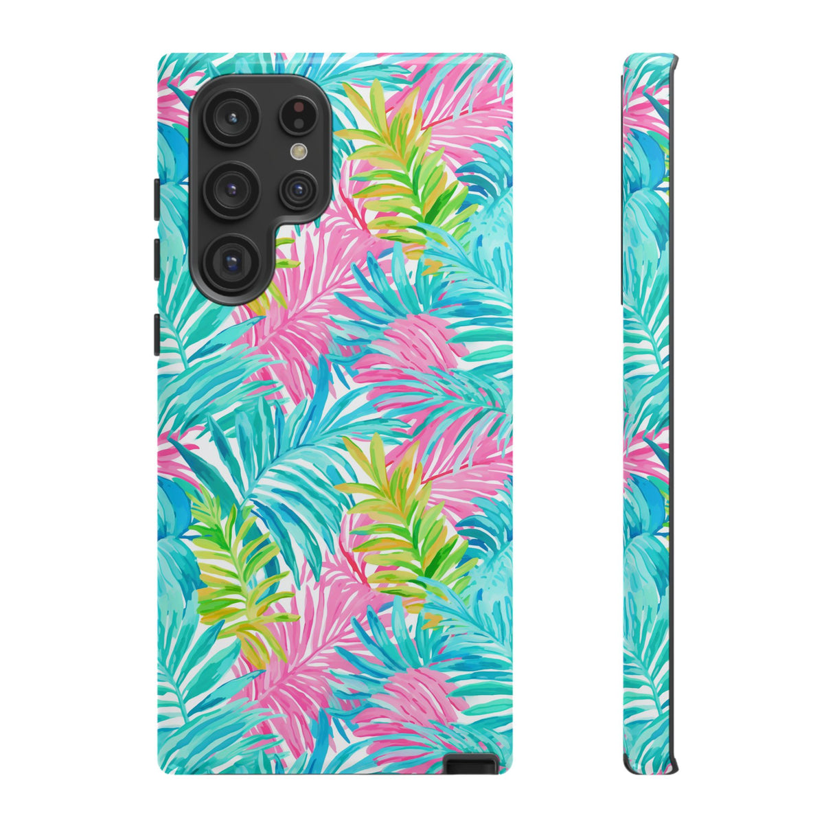 Vibrant Summer Leaves Phone Case – Colorful & Durable Summer Design