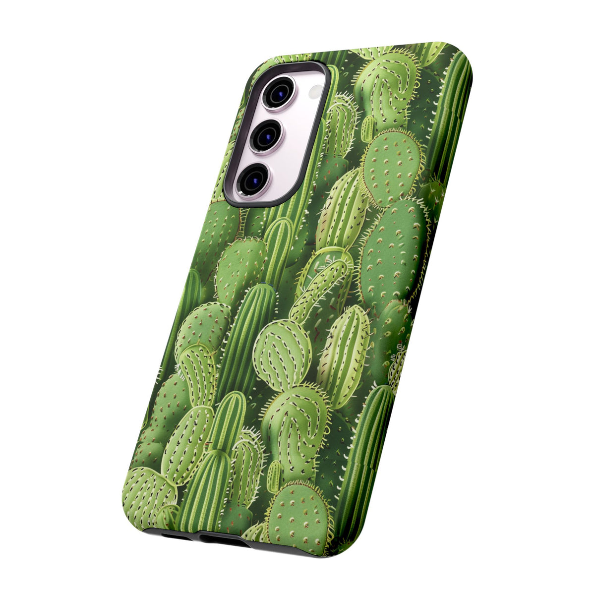 Cactus Embroidery Phone Case – Elegant and Unique Handcrafted Cactus Design