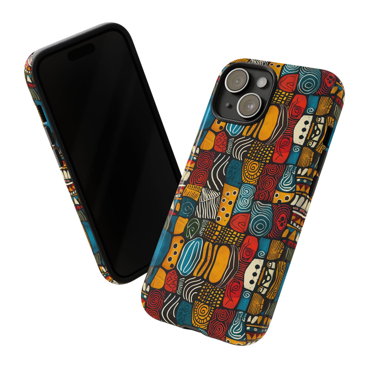 Stylish African Pattern Phone Case – Unique and Vibrant Protection 159