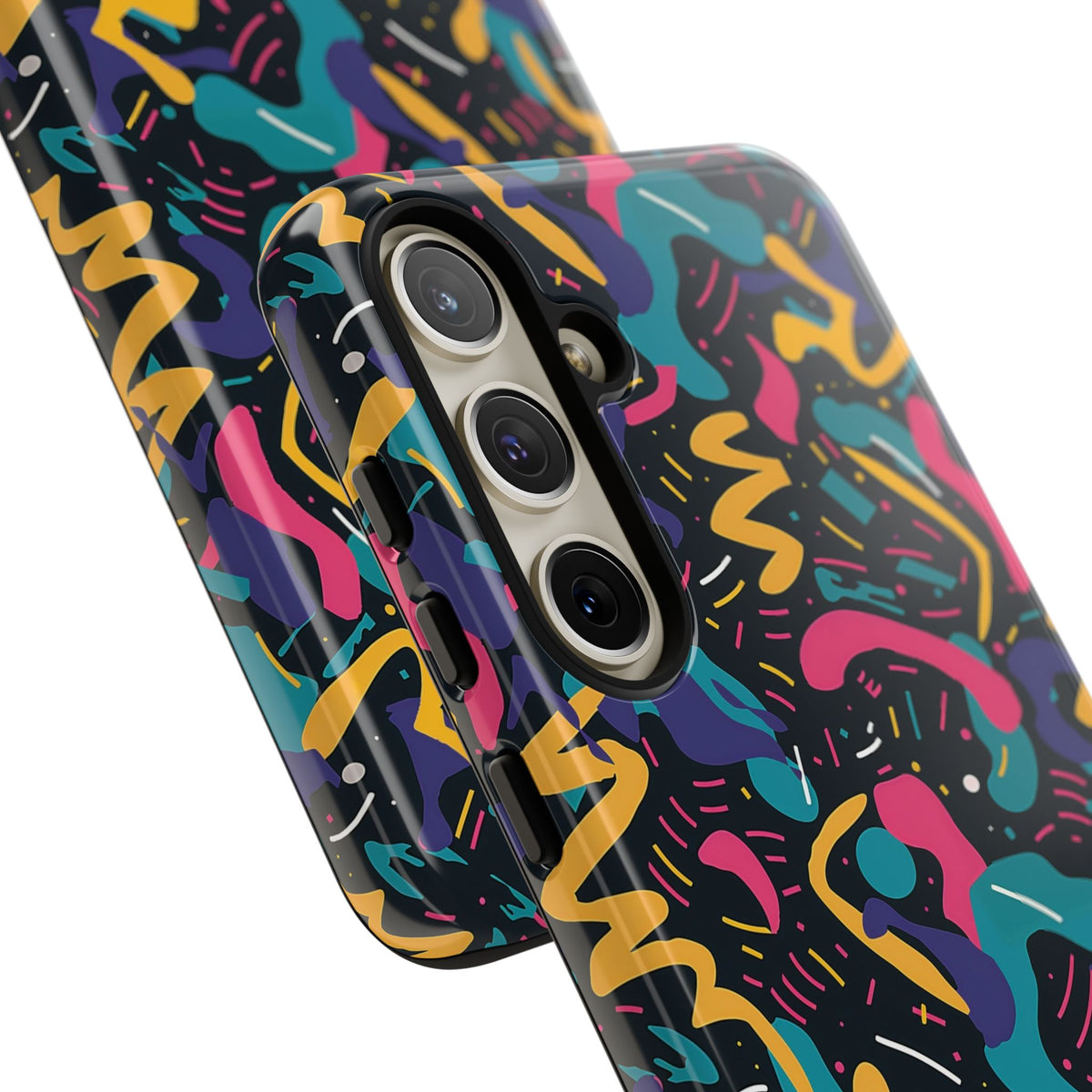 90s Themed Seamless Pattern Phone Case – Embrace Retro Style and Protection 235