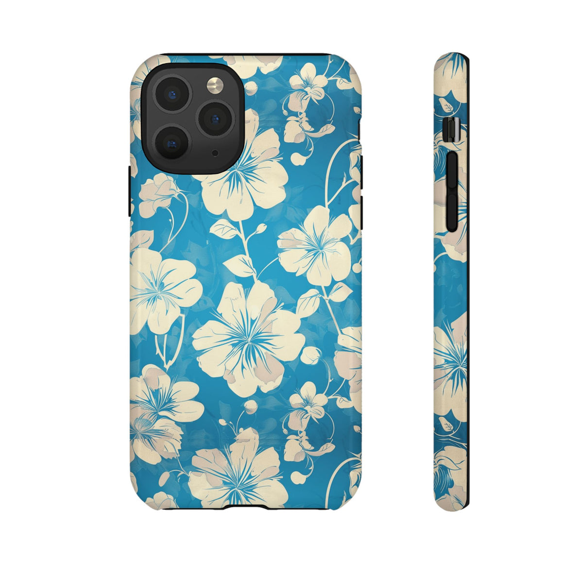 Blue Floral Seamless Pattern Phone Case