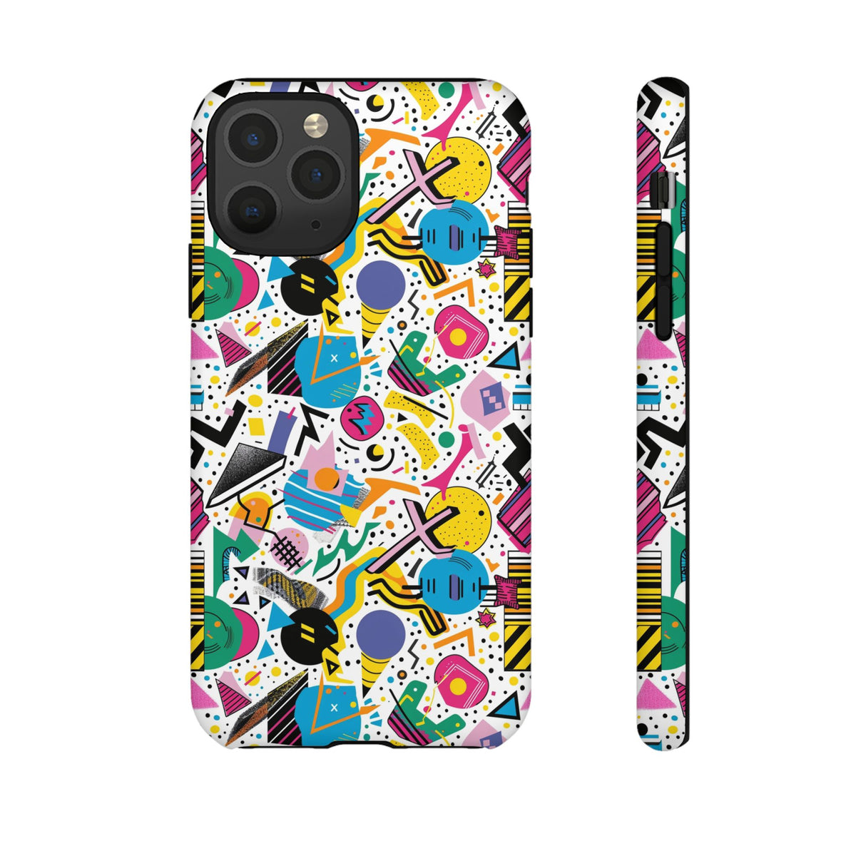 90s Themed Seamless Pattern Phone Case – Embrace Retro Style and Protection 225