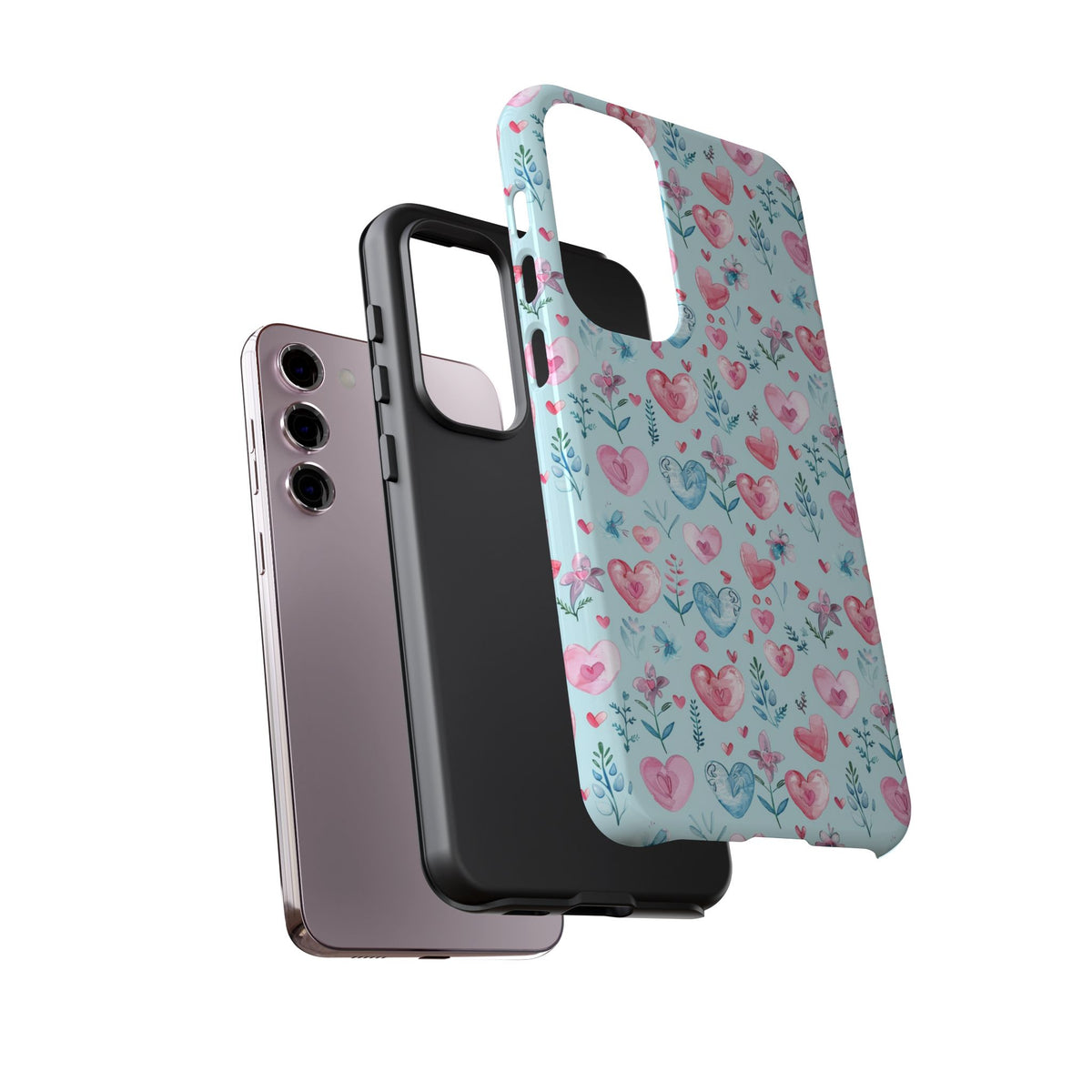 Heart Pattern Phone Case – Stylish & Loving Design for Your Device 228