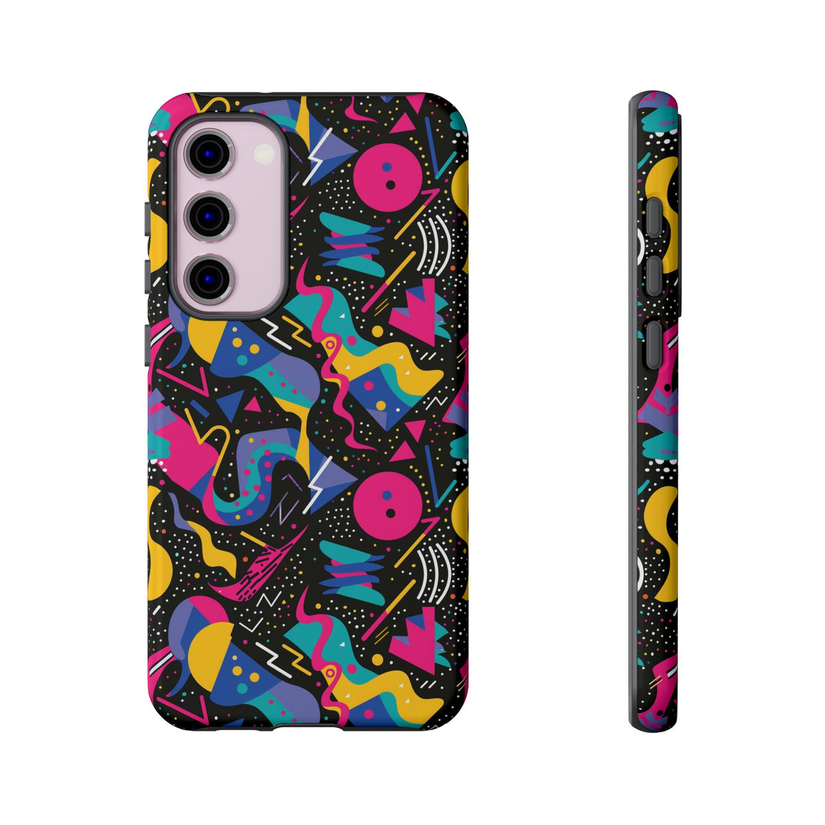 90s Themed Seamless Pattern Phone Case – Embrace Retro Style and Protection 302