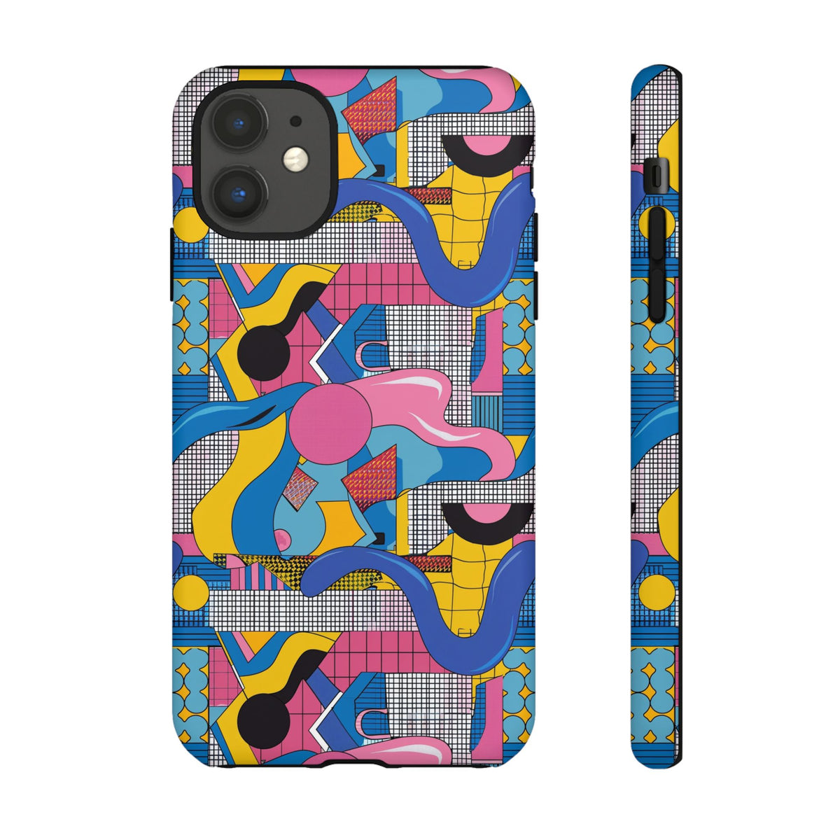 90s Themed Seamless Pattern Phone Case – Embrace Retro Style and Protection 224