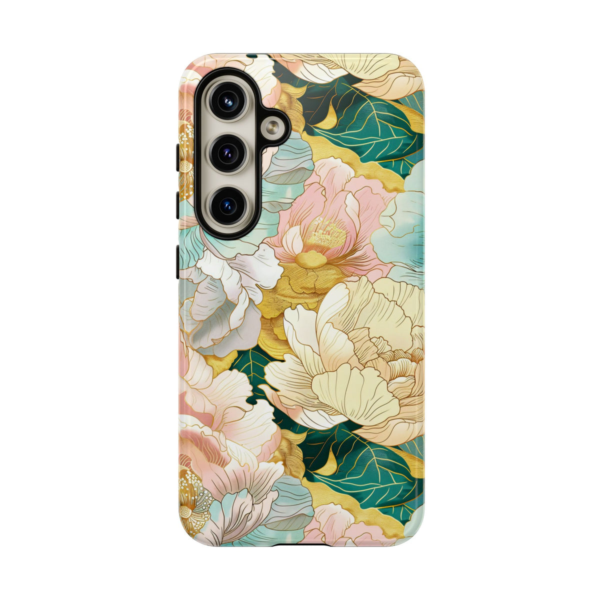 Japanese Blossom Asian Floral Design Phone Case – Elegant Floral Phone Cover