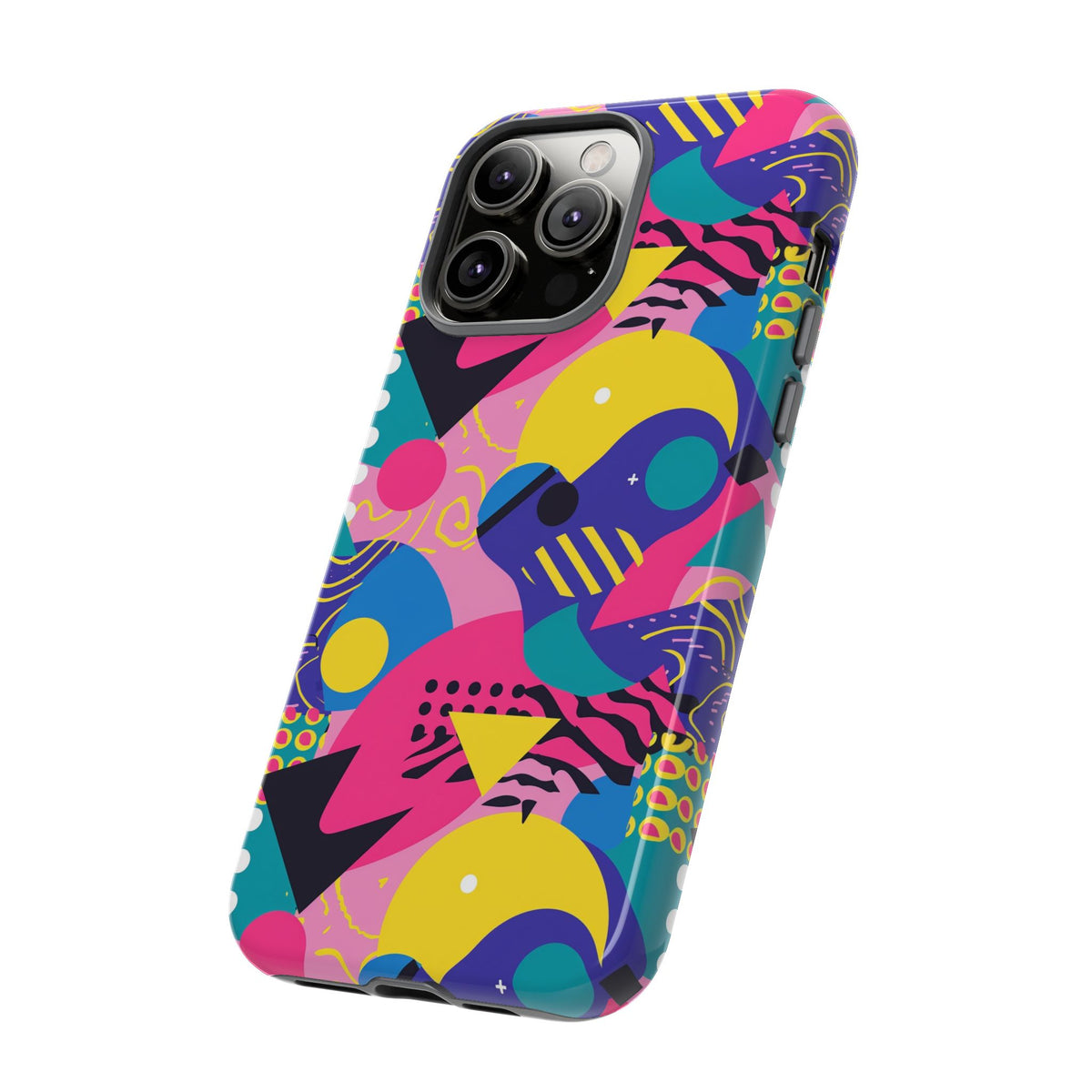 90s Themed Seamless Pattern Phone Case – Embrace Retro Style and Protection 283