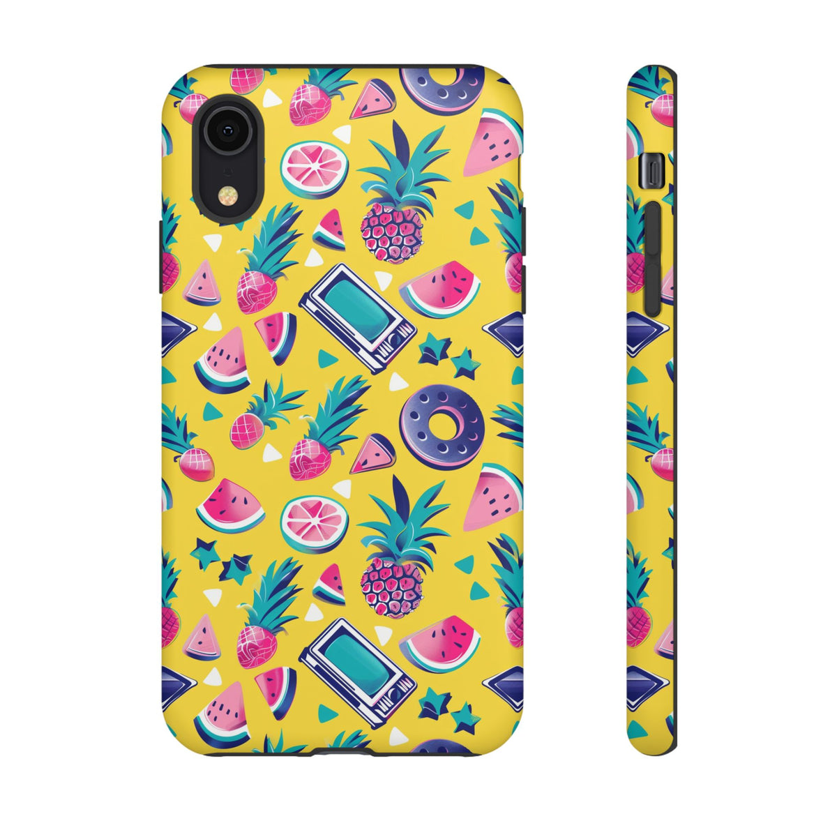 90s Themed Seamless Pattern Phone Case – Embrace Retro Style and Protection 255