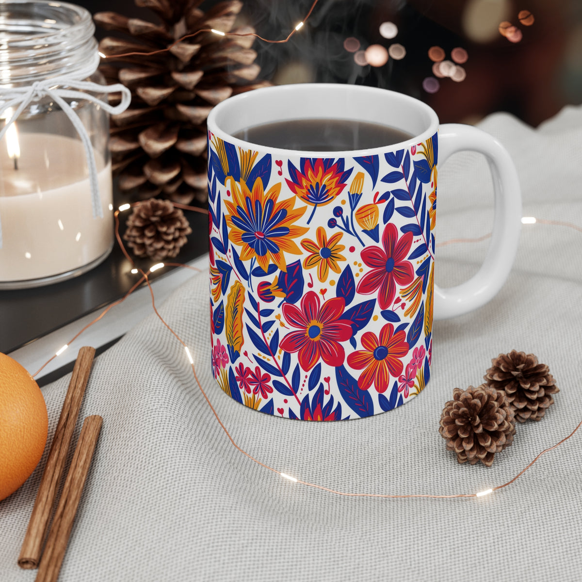 Groove Floral Bohemian Coffee Mug – Perfect for Free Spirits  (19)