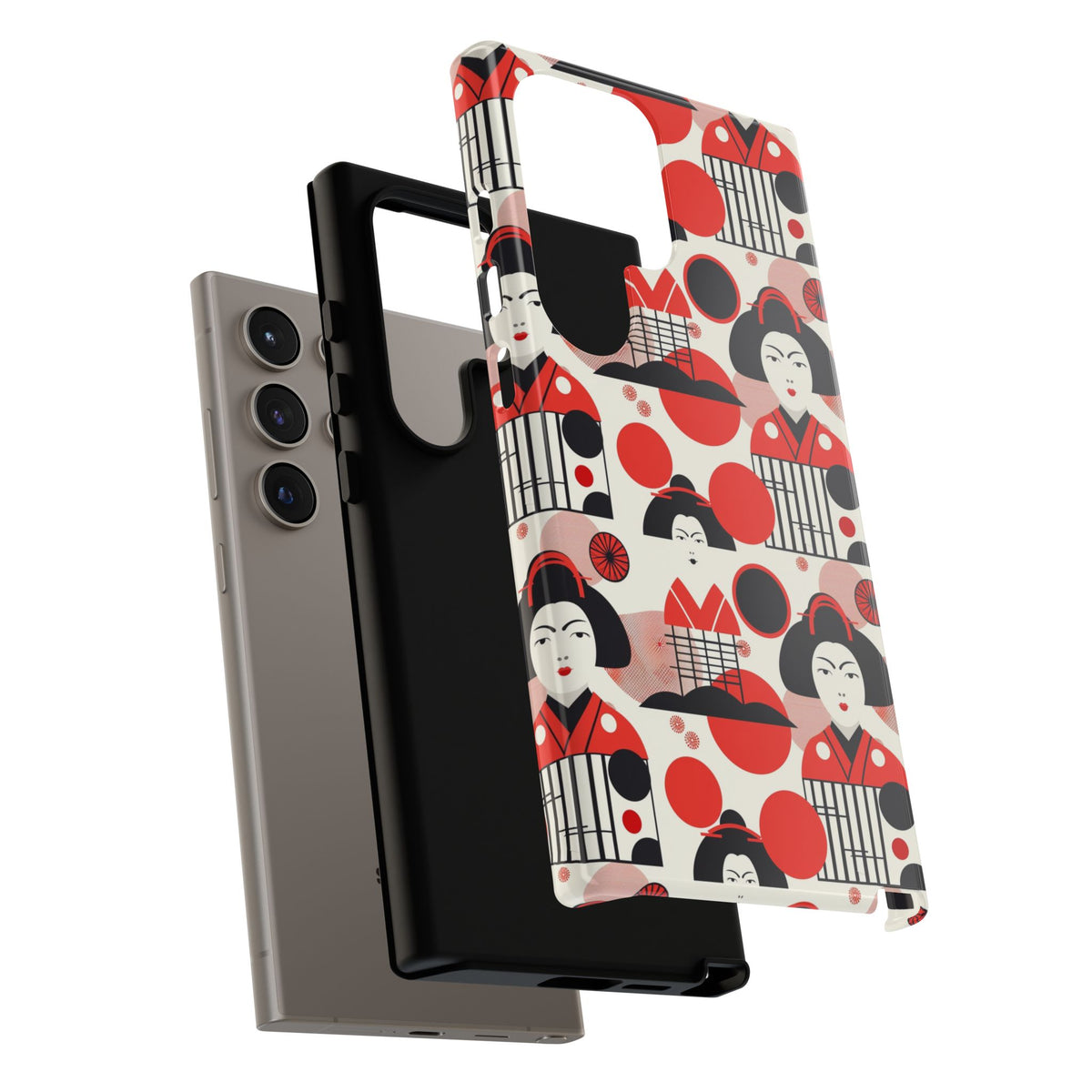 Japanese Pattern Phone Case – Elegant & Timeless Design for Your Phone 018