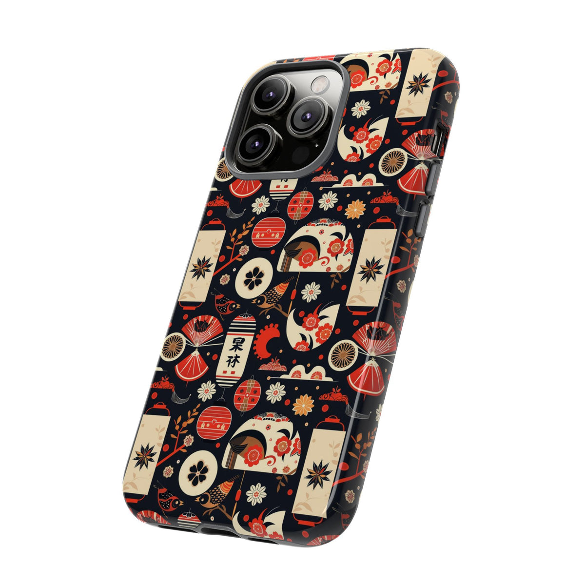 Japanese Pattern Phone Case – Elegant & Timeless Design for Your Phone 069