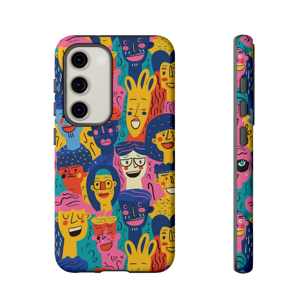 Happy Faces Phone Case – Joyful and Cheerful Design for a Bright Look 6