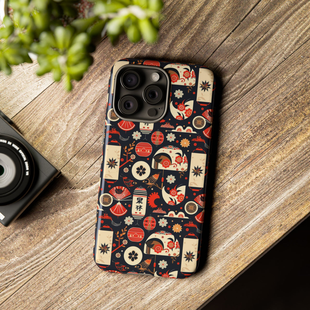 Japanese Pattern Phone Case – Elegant & Timeless Design for Your Phone 069