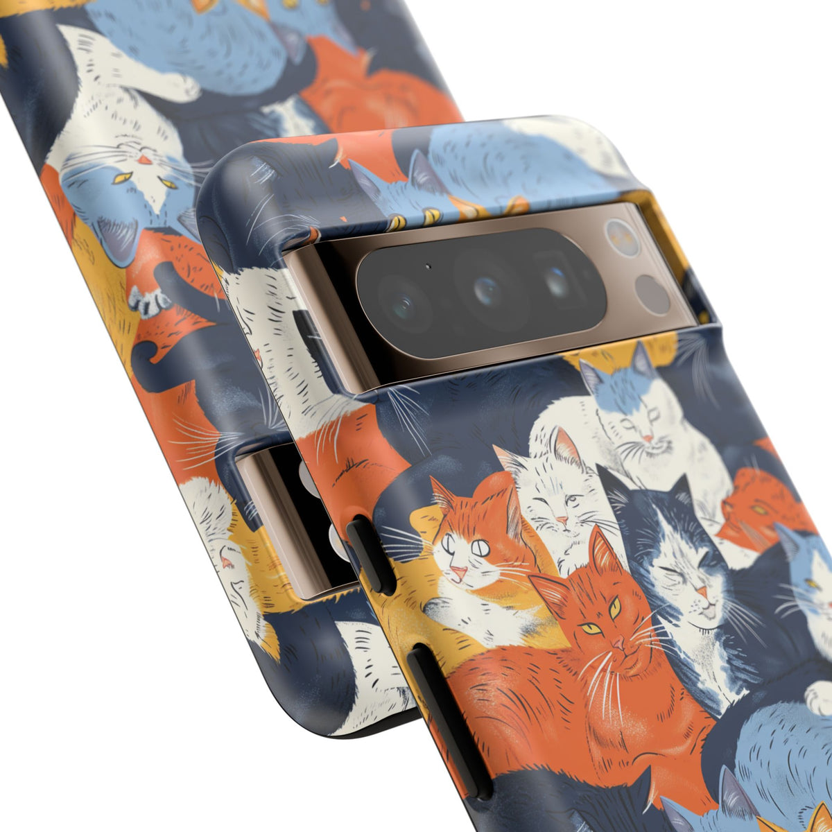 Seamless Cat Pattern Design Phone Case – Playful and Stylish Cat-Themed Phone Cover